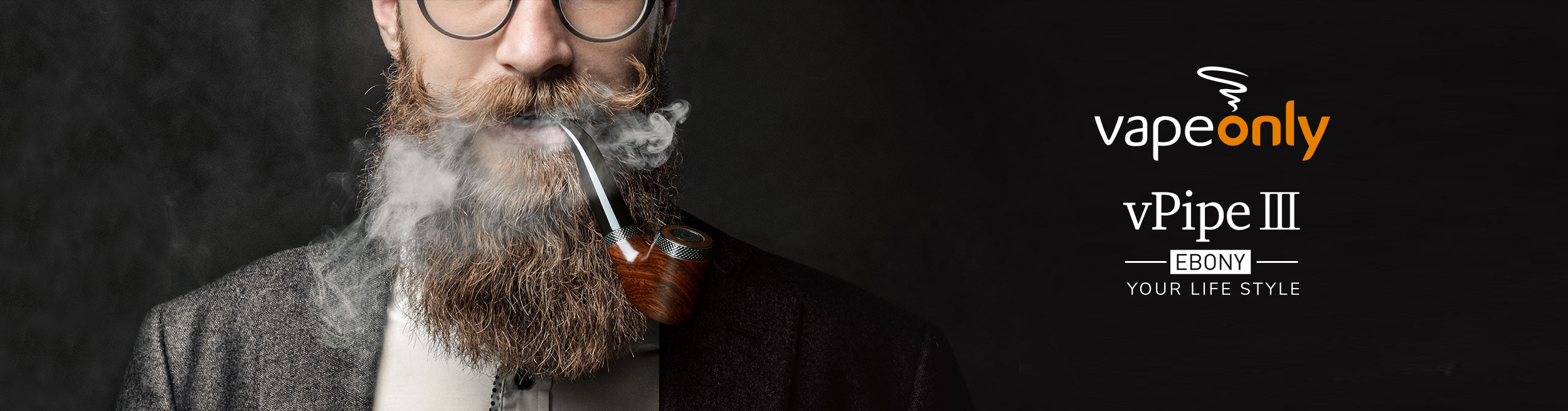 Vapeonly vPipe III Ebony elektronická dýmka